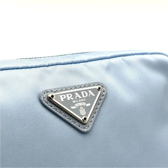 Prada Light Blue Cosmetic Bag/Wrislet - Picture 4 of 10